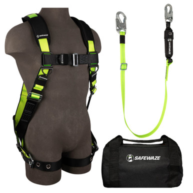 Opens dialog Safewaze 019-3029 - PRO Bag Combo: FS185-2X Harness, FS560-AJ Lanyard, FS8150 Bag