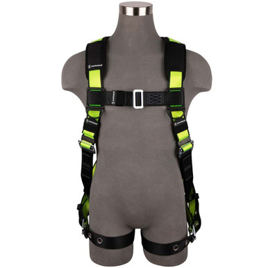 Opens dialog Safewaze 023-1237 - PRO Full Body Harness: 1D, MB Chest, TB Legs, Trauma relief (L/XL)