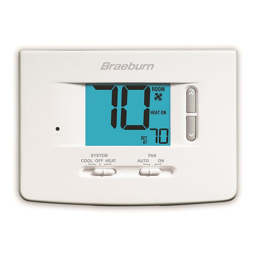 Braeburn 1020NC Single-Stage Dual Powered Thermostat, replacement for 1000, 1000NC