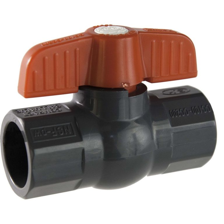 Soval 587-015 - 1-1/2" PVC SCH-80 Compact Ball Valve NSF