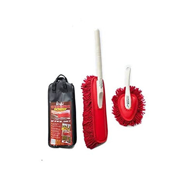 California Car Duster Car Duster Detailing Kit With Plastic Handle, Red (62445)