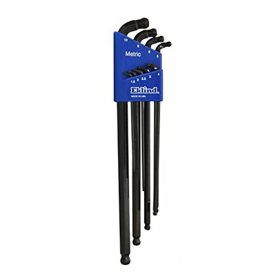 Eklind 17609 Double-Ball-Hex-L Key Allen Wrench - 9pc set Metric MM sizes 1.5-10