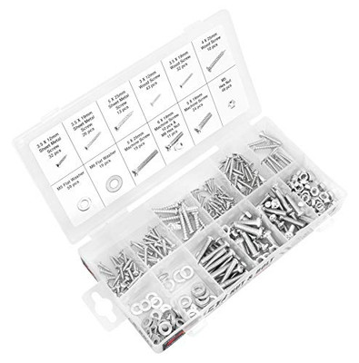 Performance Tool W5222 347pc Metric Nut Bolt Assortment With Case