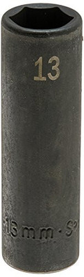 SK Tools 3/8-Inch Drive Deep Impact Socket, 13mm (8933)