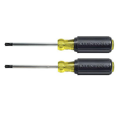 Klein Tools 32378 Combination Tip Screwdriver Set w/ #1 and #2 Combination Tips