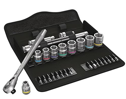 Wera 8100 SB 11 Zyklop 3/8" Drive Ratchet Set, SAE, 29-Piece (05004051001)