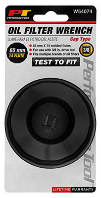 Performance Tool W54074 Cap Filter Wrench 65MM 14 Flutes