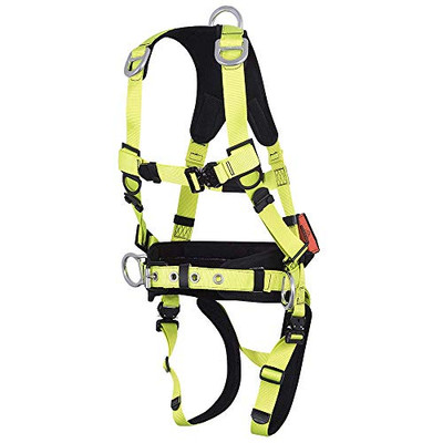 PeakWorks V8005175 PeakPro Plus Full Body Safety Harness w/ Positioning Belt XXL