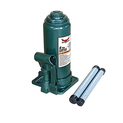 Safeguard 61061 Bottle Jack, Steel, 6 Ton Capacity