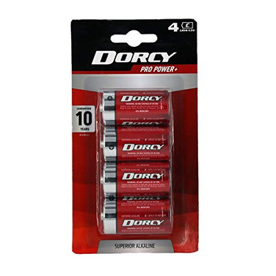 Dorcy Mastercell Alkaline Batteries, 4 Per Card (41-1629)