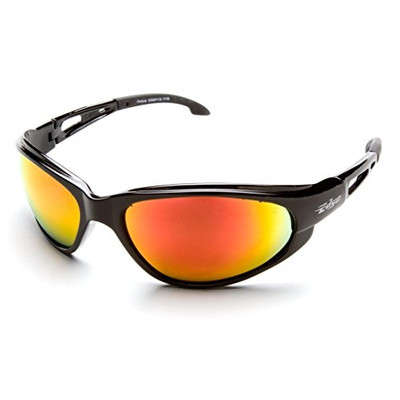 Edge Eyewear Dakura Safety Glasses Black Frames Aqua Precision Lens (SWAP119)
