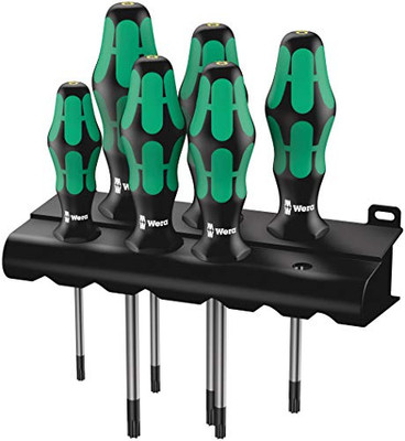 Wera 367/6 Torx HF Screwdriver Set & Rack (05028059001)