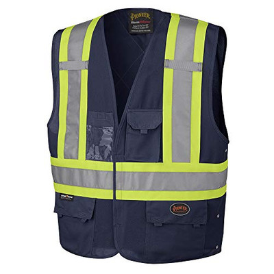 Pioneer Safety Hi-Vis Reflective Safety Vest for Men (V1021580U-S/M)