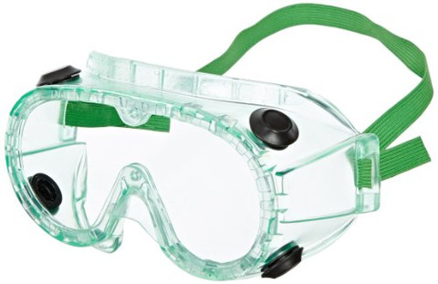 Sellstrom Flexible, Soft, Indirect Vent Safety Goggle, Green (S88200)