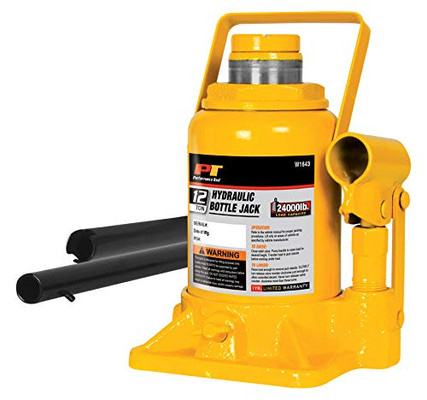 Performance Tool W1643 Heavy Duty Shorty Bottle Jack for Vehicle Maintenance