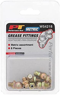 Performance Tool W54218 Wilmar W54218 Metric Grease Fitting Assortment, 8 Piece