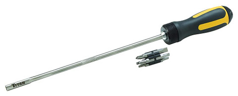 Titan Tools 12pc 18" Extra-Long Ratcheting Screwdriver (12218)