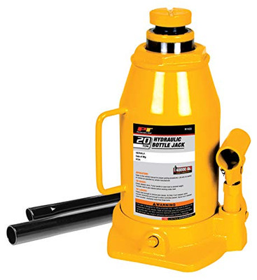 Performance Tool W1633 20 Ton (40,000 lbs.) Heavy Duty Hydraulic Bottle Jack