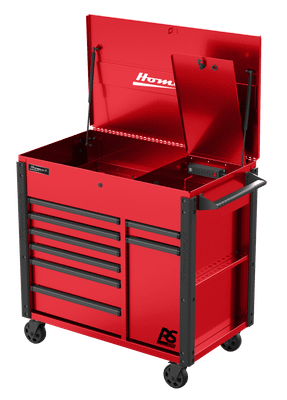 Homak 44" Rspro 8-Drawer Power Service Cart Red (RD06044080)