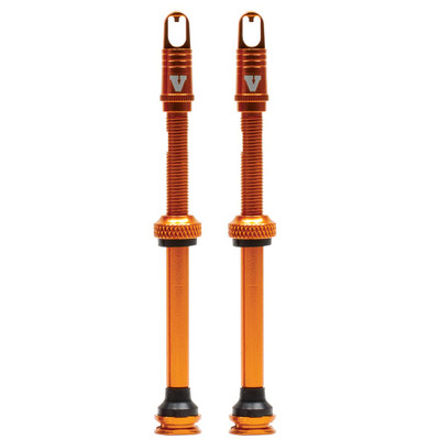 VIAIR 80mm Orange Tubeless Bike Valve Stem High Flow System (60800OR)