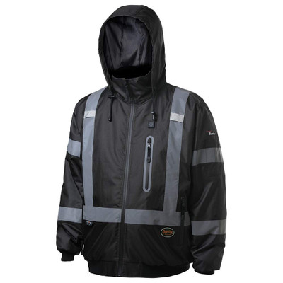 Pioneer Safety Hi-Vis Waterproof Heated Bomber Jacket (V1210170U-M)