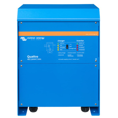 Victron QUA245023110 Energy Quattro 5000VA 24V Pure Sine Wave Battery Charger