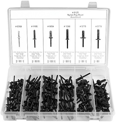 Disco Automotive 8125 Nylon Universal Pop Rivet Assortment