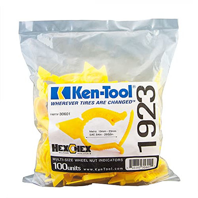Ken-Tool HexChex Multi-Size Wheel Nut Indicator - 100pack (30601)