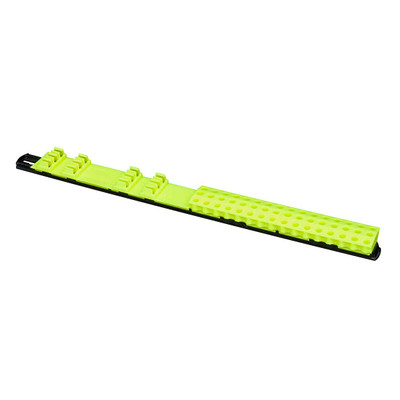 Ernst 5733HV 60 Tool Magnetic Bit Organizer Bar - Black/Hi-Viz