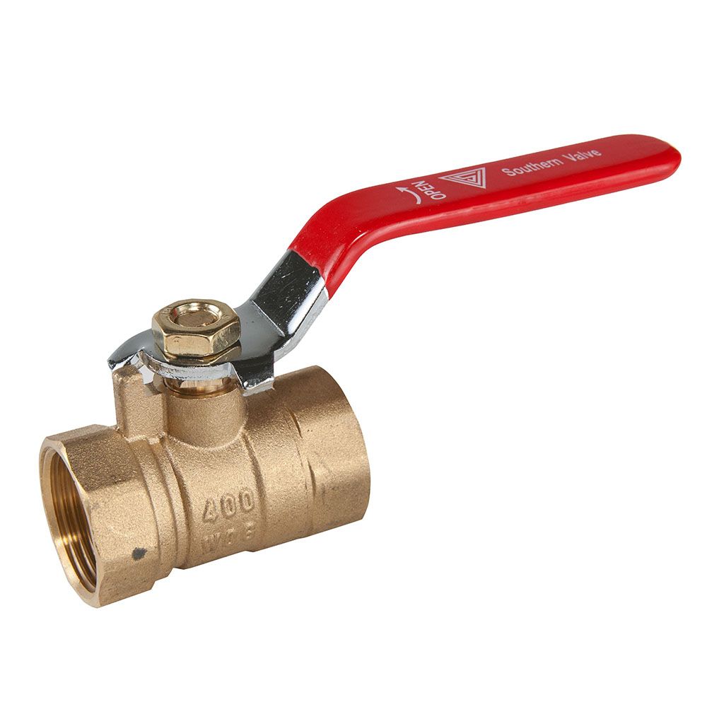 Soval 610-010TSP - 1" Brass Reduced Port Threaded Ball Valve