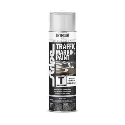 Seymour Stripe Water Base Traffic Marker, White (20-642)