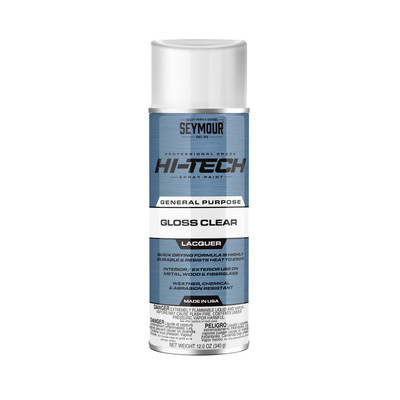 Seymour Hi-Tech Lacquers Spray Paint, Shiny Aluminum (16-111)