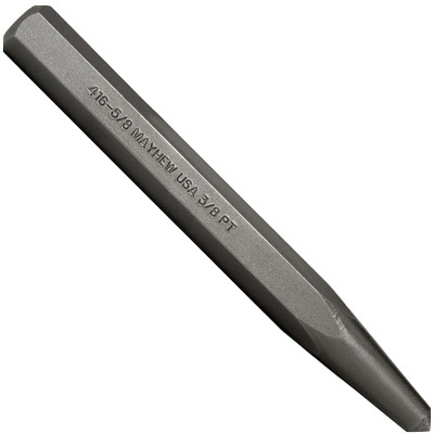 Mayhew 3/8" Point Size Hex Center Punch (74004)