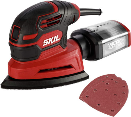 Skil Detail Sander w/ Dust Box & Sanding Paper (SR250801)