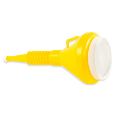WirthCo Yellow Double Capped Funnel 1.5 Qt Capacity (32135)