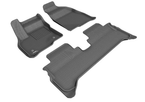 3D MAXpider 1St Row, 2Nd Row All-Weather Floor Mats, Gray (L1CH08701501)