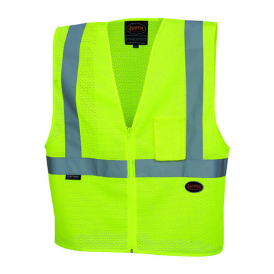 Pioneer Safety High Visibility Safety Vest, Yellow/Green, 2XL (V1060360U-2XL)