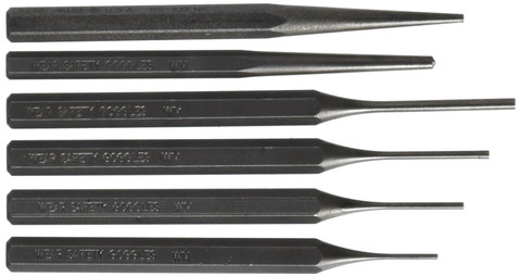 Wilde Tool 6-Piece Gunsmith Punch Set-Vinyl Pouch (G 6.NP/VP)