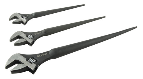 Titan Tools 3pc Adjustable Construction Wrench Set (223)