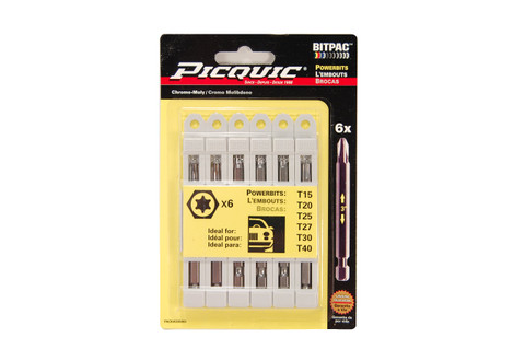 Picquic Torx Set T15, T20, T25, T27, T30, T40 (95003)
