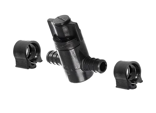 Elkhart Supply PEXLock Straight Stop Valve With Clamps, 1/2″ x 1/2″