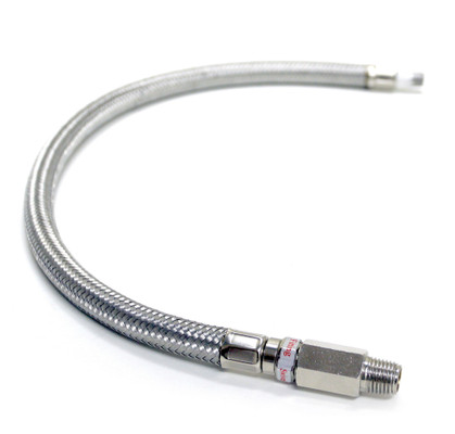 VIAIR 20 Inch Stainless Steel Braided Leader Hose with Check Valve (92807)