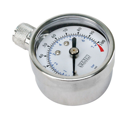 VIAIR 1.5 Inch Tire Pressure Gauge 0-35 PSI Measurement Tool (90055)