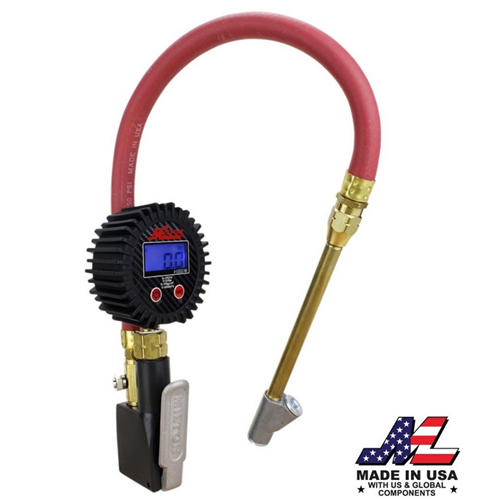 Milton Industries S-531Compact Inflator Gauge W/ Digital Gauge And Straig