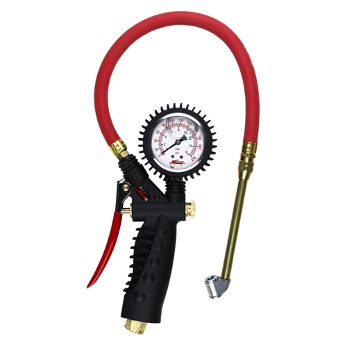 Milton Industries S-576A Analog Inflator Gauge with Dual Head Chuck