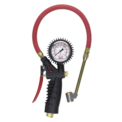 Milton Industries S-578A Analog Inflator Gauge with Large Bore Dual Head Chuck