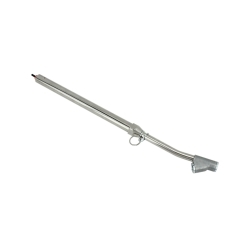 Milton Industries S-986CBNT Re-Calibratable Tire Pressure Service Gauge, w/ Bent Extended Dual Head Straight Foot Chuck, 10-160 PSI