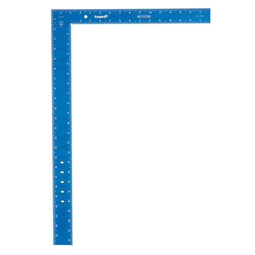 Milwaukee 119016" X 24" True Blue Laser Etched Framing Square