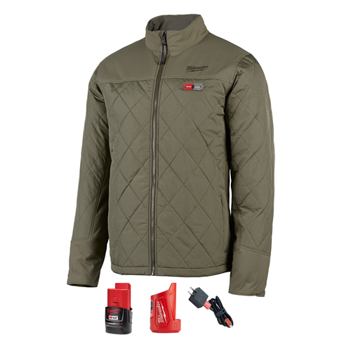 Milwaukee 203OG-213XM12 HEATED AXIS JACKET KIT, SIZE 3X, OLIVE GREEN