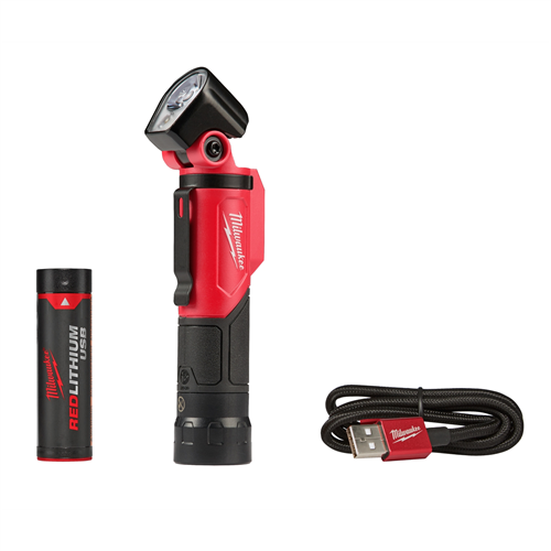 Milwaukee 2113-21USB RECHARGEABLE PIVOTING FLASHLIGHT (1) REDLITH USB BATT KIT